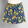 Bright and Beautiful Navy Orange Bloom High-Rise Retro Shorts 1 Bright and Beautiful Navy Orange Bloom High-Rise Retro Shorts -ModCloth 05e0a9c444d7f476c87e8ce7860e784b
