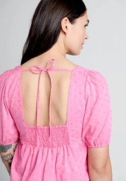 Farming Daisies Babydoll Top -ModCloth 10131734 orchd 4