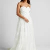 Chi Chi London White 3D Floral Lace – Sweetheart Strapless Maxi Wedding Gown 1 Chi Chi London White 3D Floral Lace – Sweetheart Strapless Maxi Wedding Gown -ModCloth 10134266 wht 1