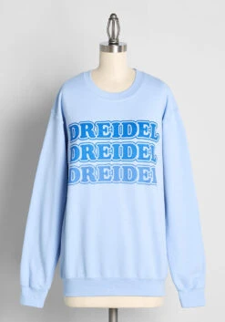 No Brand Dreidel, Dreidel, Dreidel! Graphic Sweatshirt