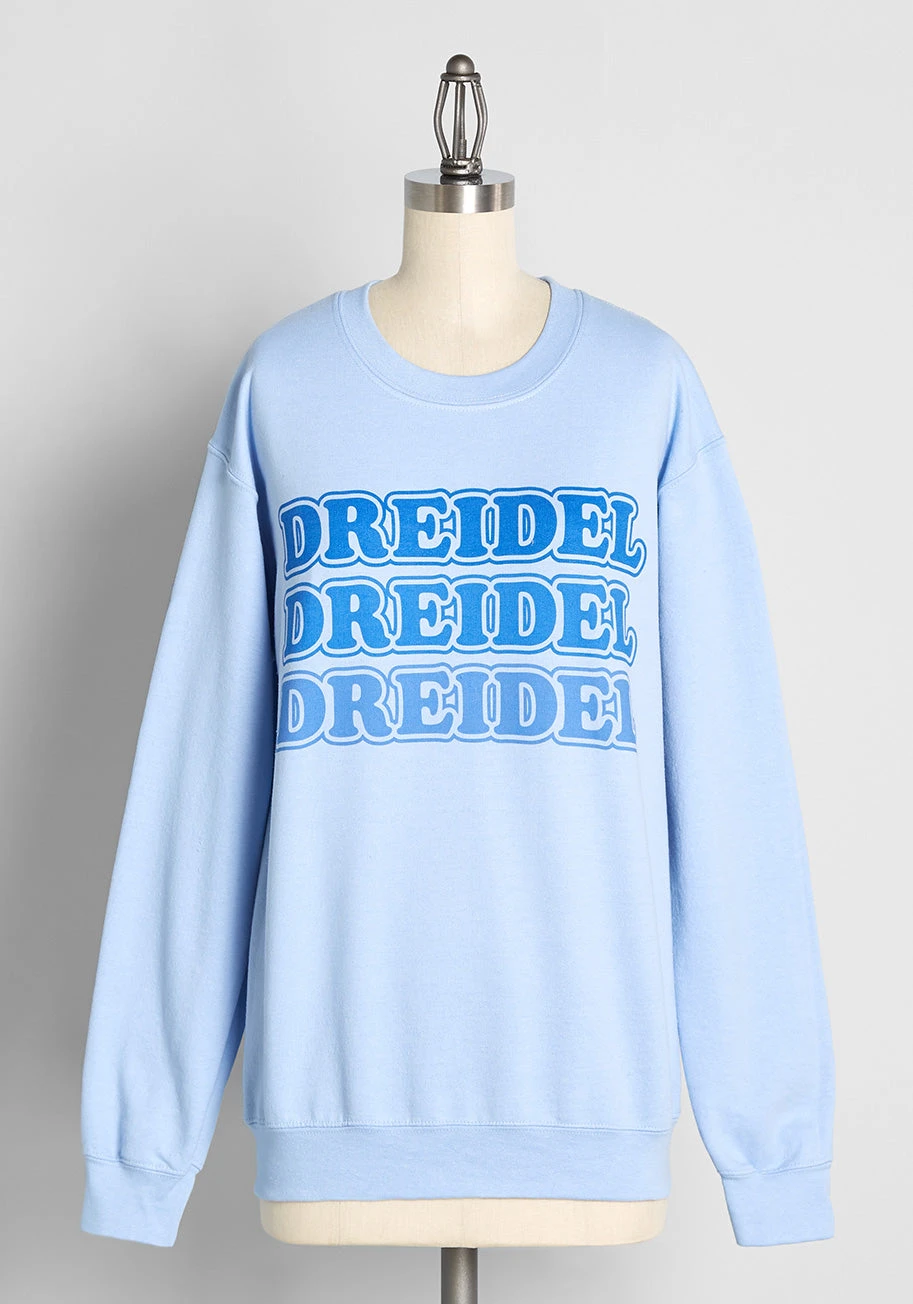 No Brand Dreidel, Dreidel, Dreidel! Graphic Sweatshirt 3 No Brand Dreidel, Dreidel, Dreidel! Graphic Sweatshirt
