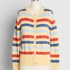 Circus Peachy Cream Retro Striped Cardigan – Multi-Color Knit Button-Up Sweater 1 Circus Peachy Cream Retro Striped Cardigan – Multi-Color Knit Button-Up Sweater -ModCloth 1151c4b085671d8c3513f2ff3c5d6639