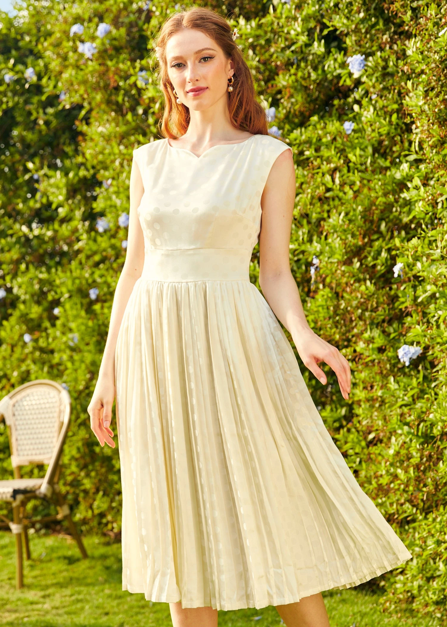 Always In My Dots Fit And Flare Dress 4 Always In My Dots Fit And Flare Dress - Image 2