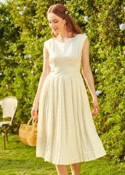 Always In My Dots Fit And Flare Dress 11 Always In My Dots Fit And Flare Dress -ModCloth 175546 WHT 4 2c610b33 ac34 4c32 a7be cbca1765c12f