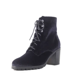 Chelsea Crew Timothy Velvet Lace-Up Booties – Retro Lug Sole 3-Inch Heel -ModCloth 1 0009292c f01e 45dc 999d 3326c5470861