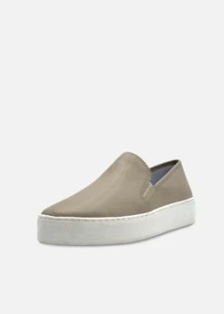Chelsea Crew Ulta Grey Perforated Leather Platform Slip-On Sneakers -ModCloth 1 a334d22f 6413 4319 8b63 3bab29cc610a