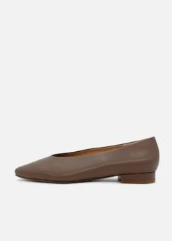 Chelsea Crew Slick Leather Ballet Flats – Elegant Low Heel Slip-On Shoes -ModCloth 1 bfad6aca ecb2 4eff 8872 054781ea27fd