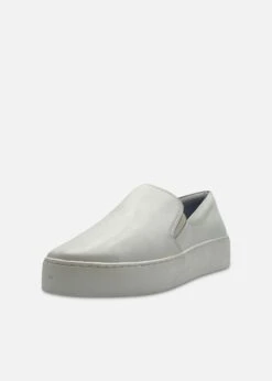 Chelsea Crew Ulta Grey Perforated Leather Platform Slip-On Sneakers -ModCloth 1 eeee4ef6 3c32 4ff9 8792 af0a8768c0b1