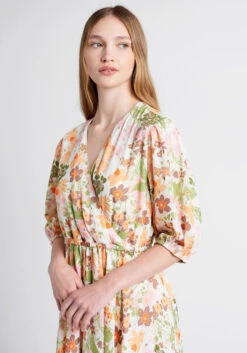Parker and Rowe Through Fields Of Gold Blush Floral Handkerchief Hem Midi Dress 8 Parker and Rowe Through Fields Of Gold Blush Floral Handkerchief Hem Midi Dress -ModCloth 20005361 blush 4