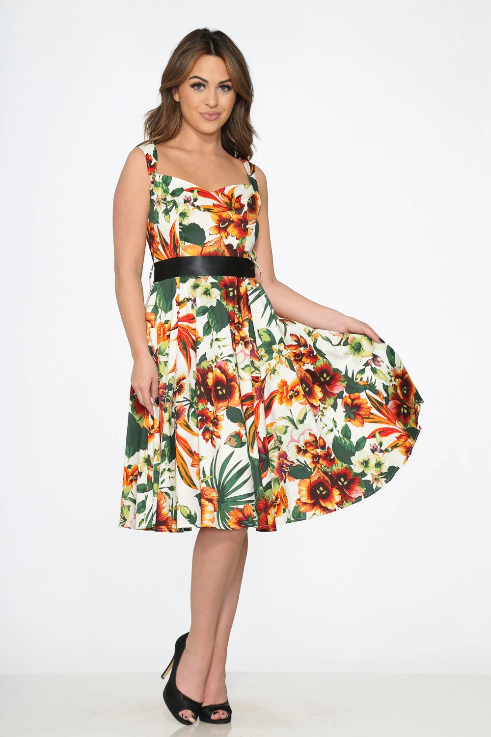 Prince Lily Floral Swing Dress 5 Prince Lily Floral Swing Dress - Image 3