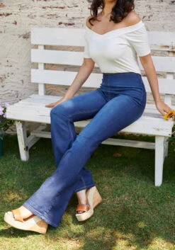 High Rise Pull On Bootcut Denim in Dark Indigo – Stretchy Comfort High-Waisted Flare 17 High Rise Pull On Bootcut Denim in Dark Indigo – Stretchy Comfort High-Waisted Flare -ModCloth 2024 03 12ModCloth15660