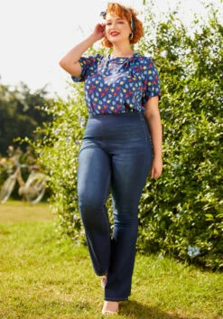 High Rise Pull On Bootcut Denim in Dark Indigo – Stretchy Comfort High-Waisted Flare 19 High Rise Pull On Bootcut Denim in Dark Indigo – Stretchy Comfort High-Waisted Flare -ModCloth 2024 03 12ModCloth16547