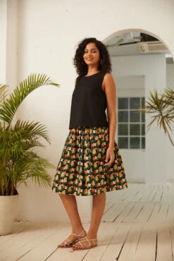 ModCloth Sunny Daydream Multi-Color Psychedelic Rainforest – Sleeveless Linen-Blend Scoop Neck Shirt 11 ModCloth Sunny Daydream Multi-Color Psychedelic Rainforest – Sleeveless Linen-Blend Scoop Neck Shirt -ModCloth 2024 05 19ModCloth38388 1