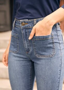 Love And Mariner Blue Wash Flared Jeans – High-Rise Nautical Patch Pocket Denim 11 Love And Mariner Blue Wash Flared Jeans – High-Rise Nautical Patch Pocket Denim -ModCloth 2024 07 29ModCloth7891