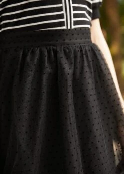 Spotted Across The Room Black Swiss Dot Tulle - High-Waisted A-Line Tutu Skirt 14 Spotted Across The Room Black Swiss Dot Tulle - High-Waisted A-Line Tutu Skirt -ModCloth 2024 08 26ModCloth6330