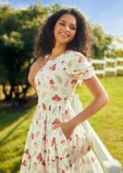 Harmony Multi-Color Floral Print V-Neck Button-Down Fit & Flare Dress 17 Harmony Multi-Color Floral Print V-Neck Button-Down Fit & Flare Dress -ModCloth 2025 01 16ModCloth6001