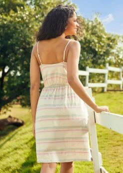 Sunshine And Sand Bound Retro Multicolor Stripe Knit Midi Sundress -ModCloth 2025 01 16ModCloth6143