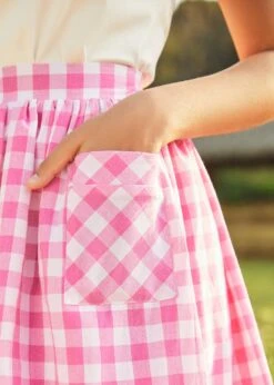 ModCloth Songs of the Sea Peach Nautical Print Cotton Midi Skirt with Pockets -ModCloth 2025 01 16ModCloth9274 5897118e 71ee 4645 a8be 1112274d6815