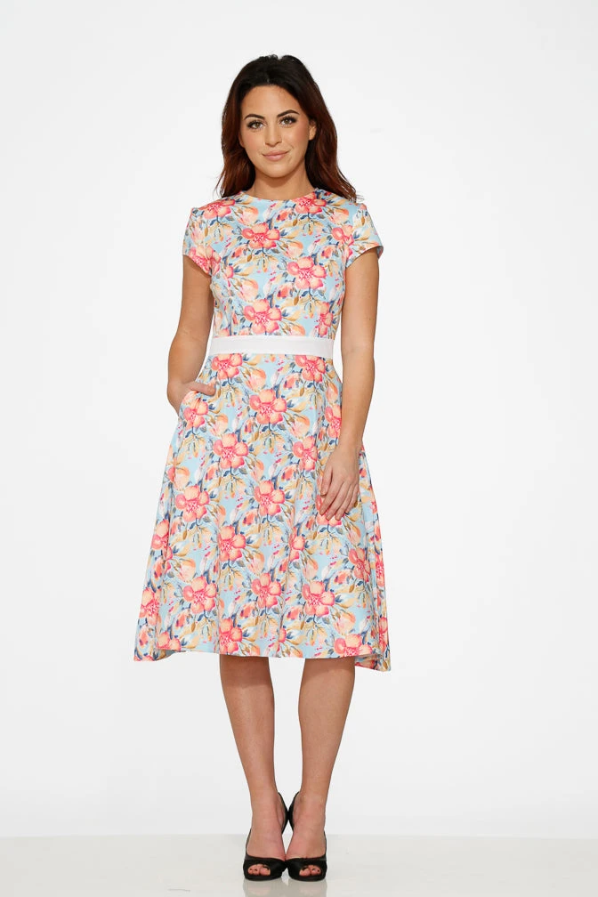 Sweet Hibiscus Swing Dress 6 Sweet Hibiscus Swing Dress - Image 4