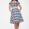 Stripe Red Dot Swing Dress 1 Stripe Red Dot Swing Dress -ModCloth 20340StripDotDress 4