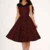 Black & Red Polka Dot Swing Dress 2 Black & Red Polka Dot Swing Dress -ModCloth 20432 Black Red Polka Dot Dress 9