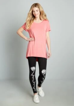 Simplicity On A Saturday Dusky Rose Tunic – Loose Fit Cuffed Sleeve Plus Size Top -ModCloth 204429 OLDROSE 3