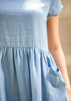 Bold Notion Medium Blue Chambray Babydoll Dress – Vintage 50s Shift with Pockets -ModCloth 205139 chambray blu 7 f900d638 bec9 42fa b8e5 541ec1ec2bec