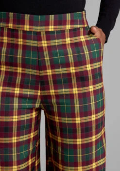 ModCloth My Seventies Moment Plaid Flare Pants – Mustard and Green High-Rise Retro Trousers -ModCloth 205218 a0034 5