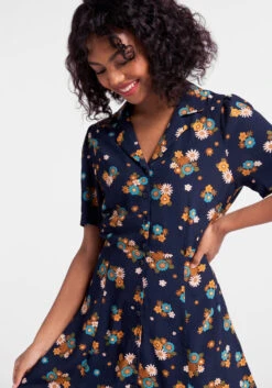 Princess Highway Navy Blue Floral Shirtdress – Retro 70s Style A-Line Fit & Flare 7 Princess Highway Navy Blue Floral Shirtdress – Retro 70s Style A-Line Fit & Flare -ModCloth 206240 nvy 3 0be03079 2811 49ce aef3 37d4c26b8731