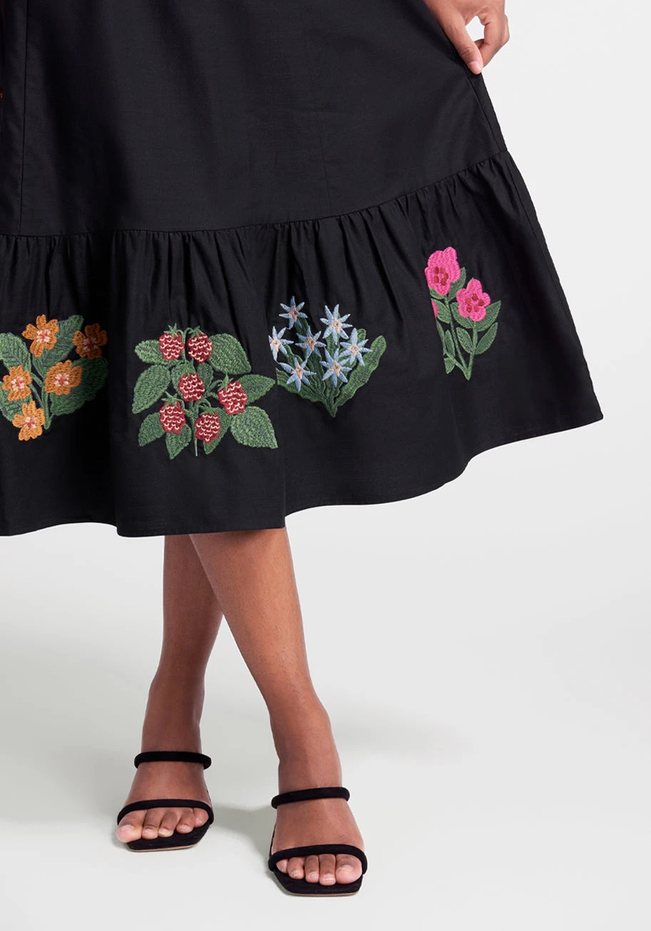 Bloom With A View Embroidered Midi Dress 6 Bloom With A View Embroidered Midi Dress - Image 4