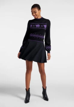 Dangerfield Don't Make Me Mad Black & Purple Cat Graphic Mock Neck Cropped Sweater 8 Dangerfield Don't Make Me Mad Black & Purple Cat Graphic Mock Neck Cropped Sweater -ModCloth 206270 blk 3 71552e51 17e3 426c 8737 96e62f883b97