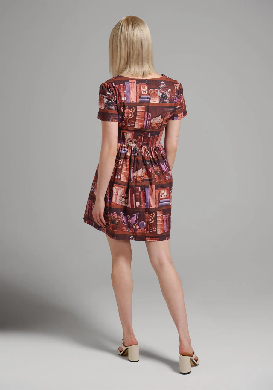 Shadows And Bookshelves Skater Dress 5 Shadows And Bookshelves Skater Dress - Image 3