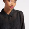 Princess Highway Black Shimmering Lurex Rainfall – Sheer Button-Up Blouse -ModCloth 206299 blk 3 b9bbdbe7 58be 48d0 948a 022ea6d35ed9