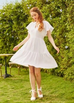 No Brand Sun-Soaked Cotton Dress -ModCloth 206365 WHI 1