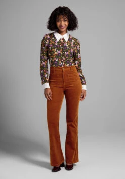 All Aboard For Corduroy Flare-Leg Pants -ModCloth 206570 c10013 3