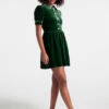 ModCloth Deep Green Velvet Shirt Dress – Vintage-Style Peter Pan Collar Fit & Flare Mini -ModCloth 206603 c80026 1 adea7a1d e165 4ed2 afab de72d6320610