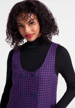 Pink and Navy Houndstooth Double-Breasted Jumper Dress – Retro 50s Pinafore 7 Pink and Navy Houndstooth Double-Breasted Jumper Dress – Retro 50s Pinafore -ModCloth 206631 l0004 3 c4da24f4 9062 490a 8da4 3221ed08179e