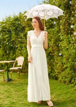 Notes Of Grace Maxi Dress -ModCloth 206702 WHI HP 4