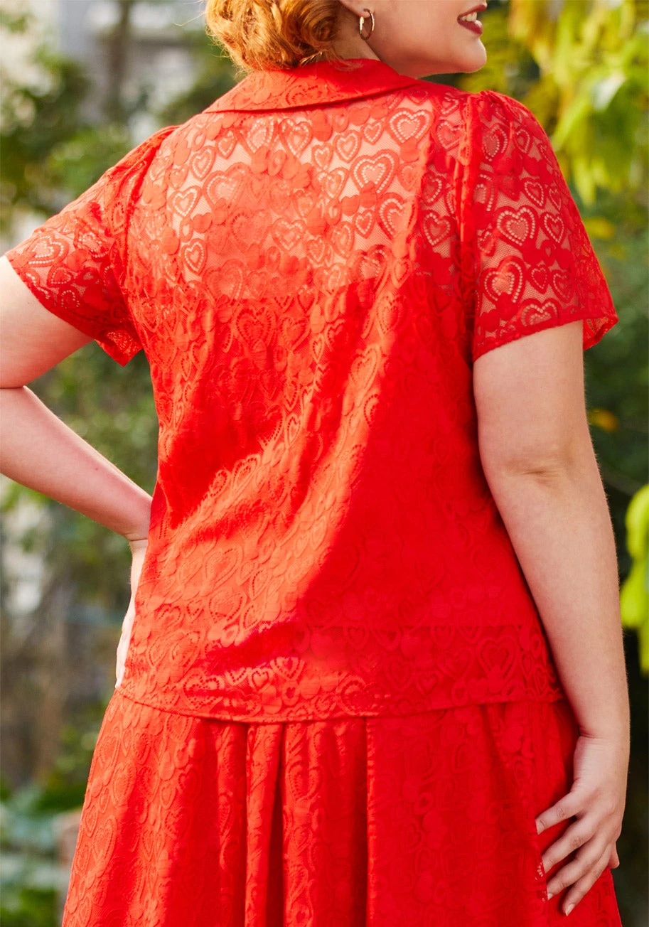 Heart Throb Button-Up Top 8 Heart Throb Button-Up Top - Image 6