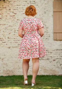 What's The Scoop? A-Line Dress -ModCloth 206838 strawberry dream 7