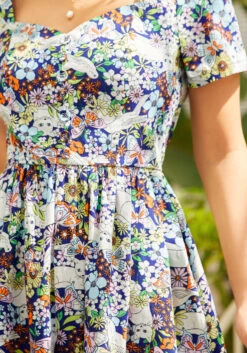 Magical Meadows Floral Fit and Flare Shirt Dress - Short Sleeve Sweetheart Neck with Pockets 20 Magical Meadows Floral Fit and Flare Shirt Dress - Short Sleeve Sweetheart Neck with Pockets -ModCloth 206847 magic medow 7