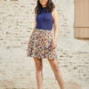 Excellence Attained Mini Skirt 1 Excellence Attained Mini Skirt -ModCloth 206855 berry blooms 1