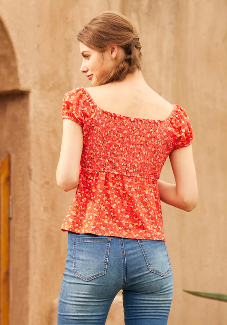 Empire Puff Sleeve Top 5 Empire Puff Sleeve Top - Image 3