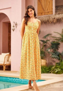 Quite Clearly Charismatic Orange Print Woven Cotton Midi Dress -ModCloth 207166 ORGPR HP 4 f92cecc0 aaf1 4a2b aaa0 4873627ab5d4