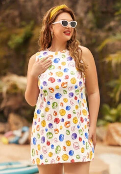 Up With The Fun Shift Dress -ModCloth 207180 cat plus hp 3