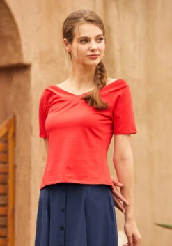 Ready For A Roman Holiday Top 11 Ready For A Roman Holiday Top -ModCloth 207220 poppy 2