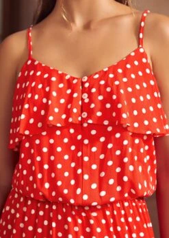 Basically Breezy Sundress -ModCloth 207228 RED DOT HP 5