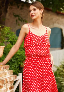 Basically Breezy Sundress -ModCloth 207228 red dot hp 5
