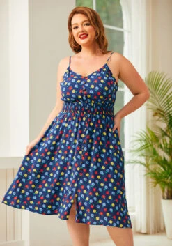 Inspired Anytime Sleeveless Dress 22 Inspired Anytime Sleeveless Dress -ModCloth 207246 NVY PLUS 2