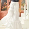 Taste Of Tuscany Tiered A-Line Skirt -ModCloth 207267 WHI 1 2efc6365 096a 489a 9b4a 712aa70c05cb